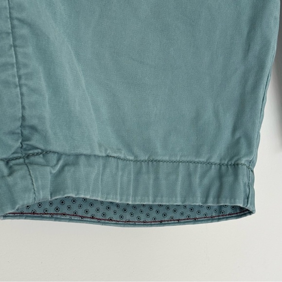Ted Baker Blue Green Twill Shorts Classic Summer Preppy Size 30R - Picture 4 of 7